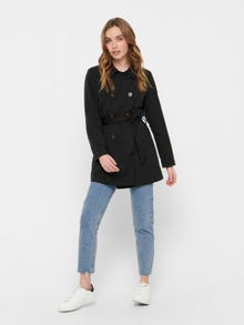 ONLY Double boutonnage Trench -Black - 15191821