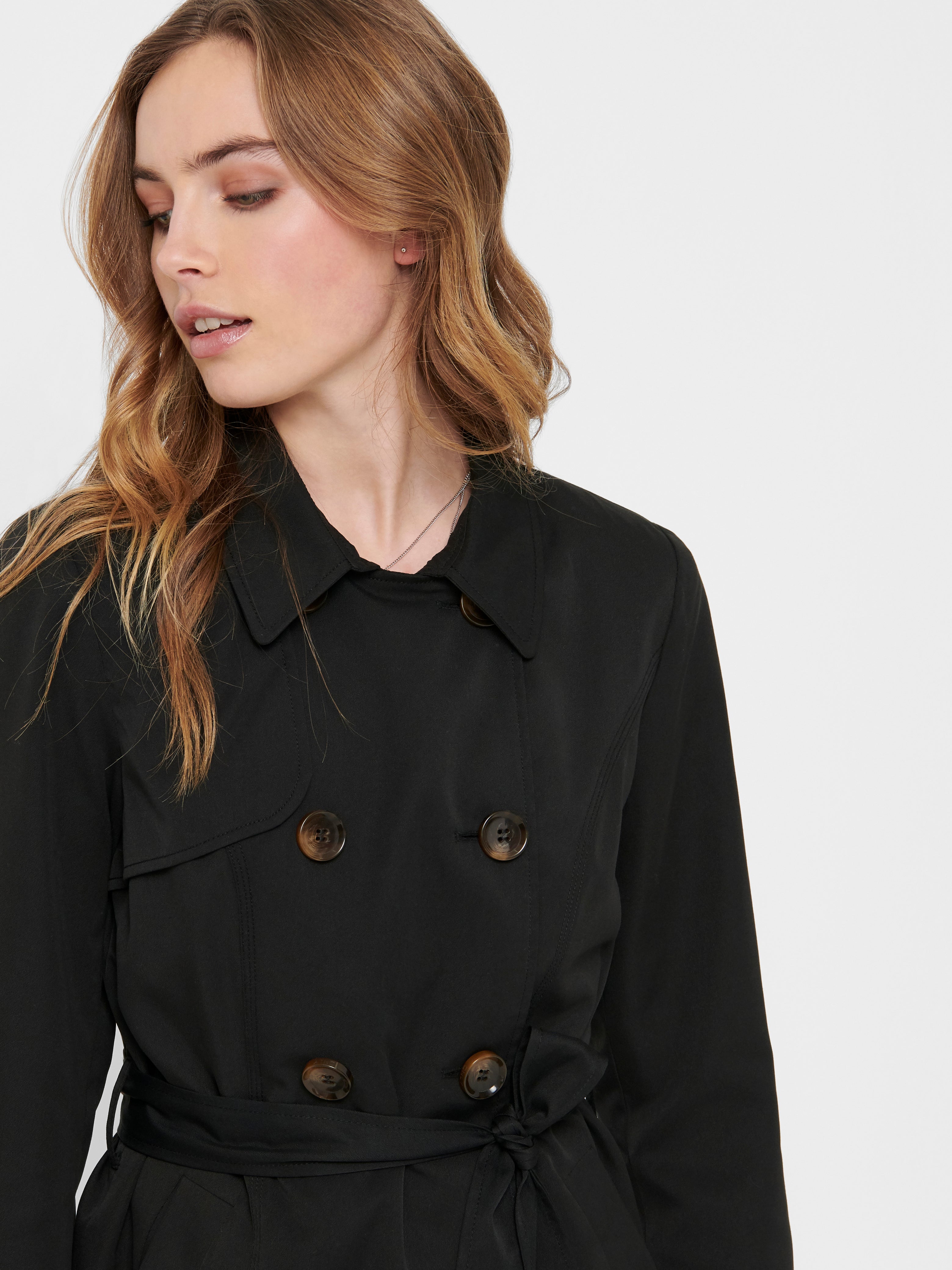 ONLVALERIE Trench coat Black ONLY