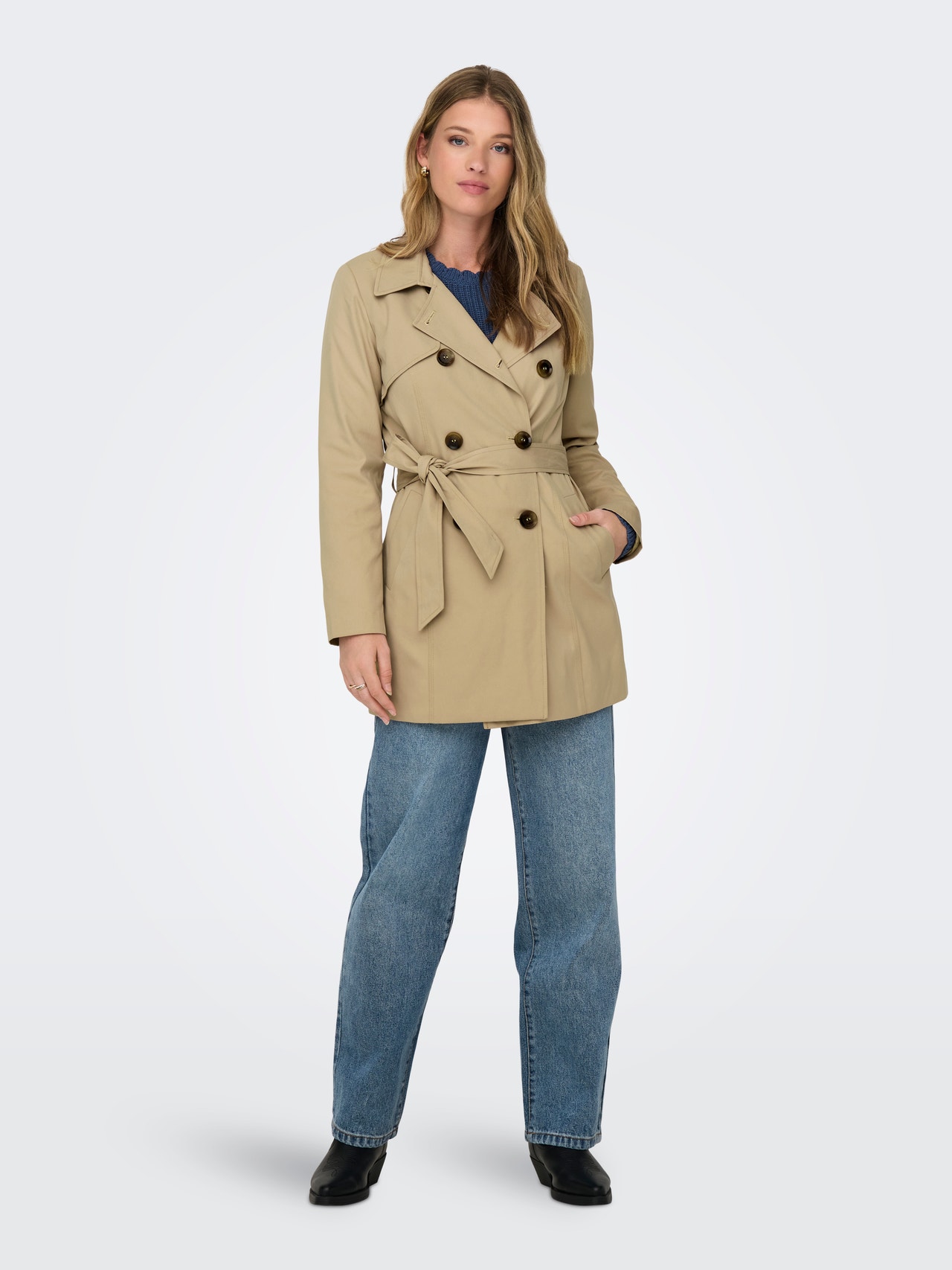 Only Onlvalerie trenchcoat otw noos army Only Onlvalerie trenchcoat otw noos army