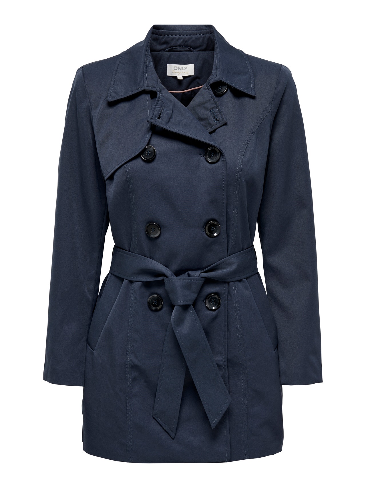 ONLY Short solid color Trenchcoat -Night Sky - 15191821