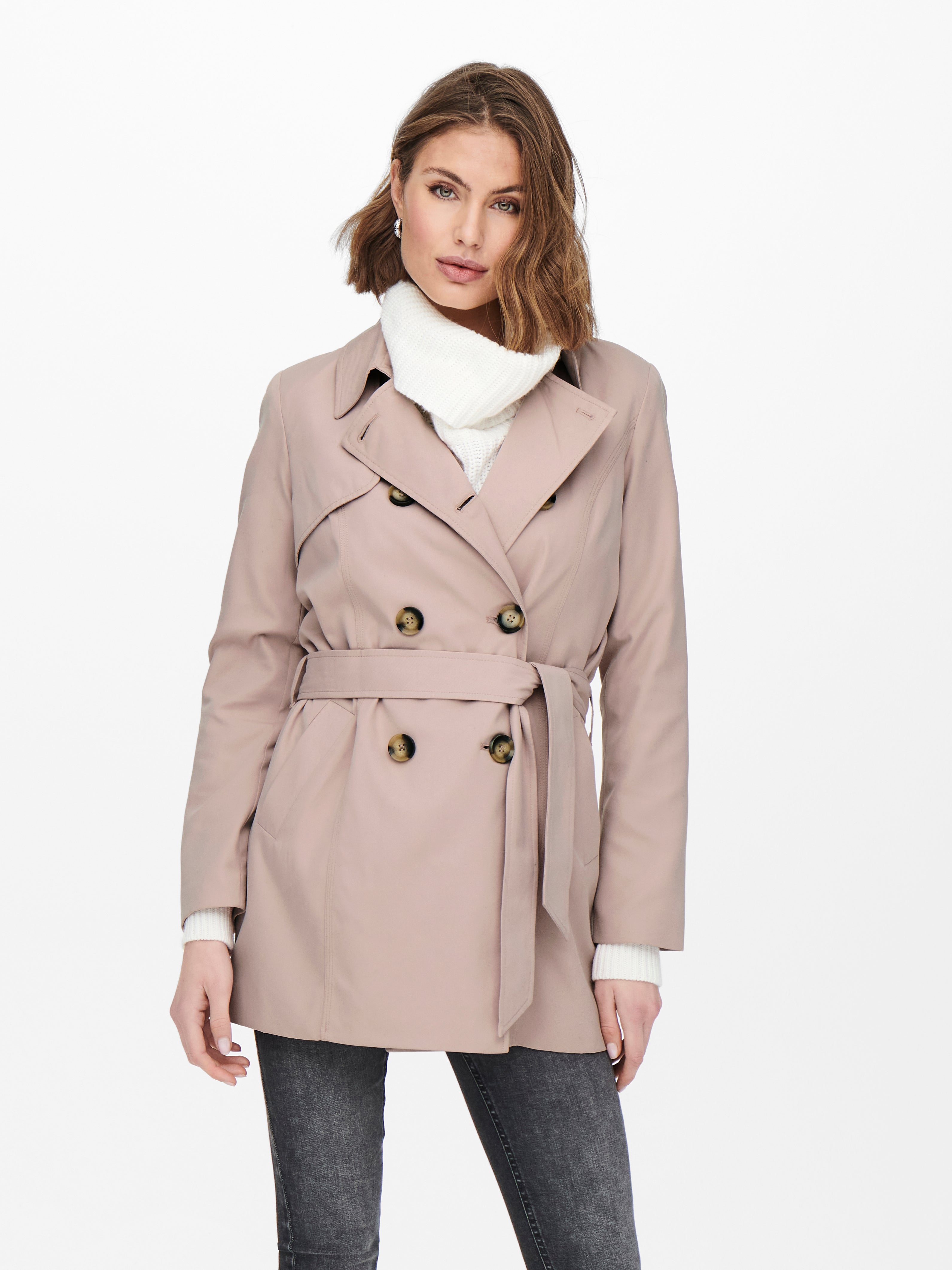 calvin klein single breasted trench coat