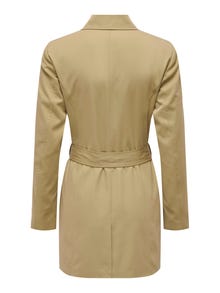 ONLY Short solid color Trenchcoat -Tigers Eye - 15191821