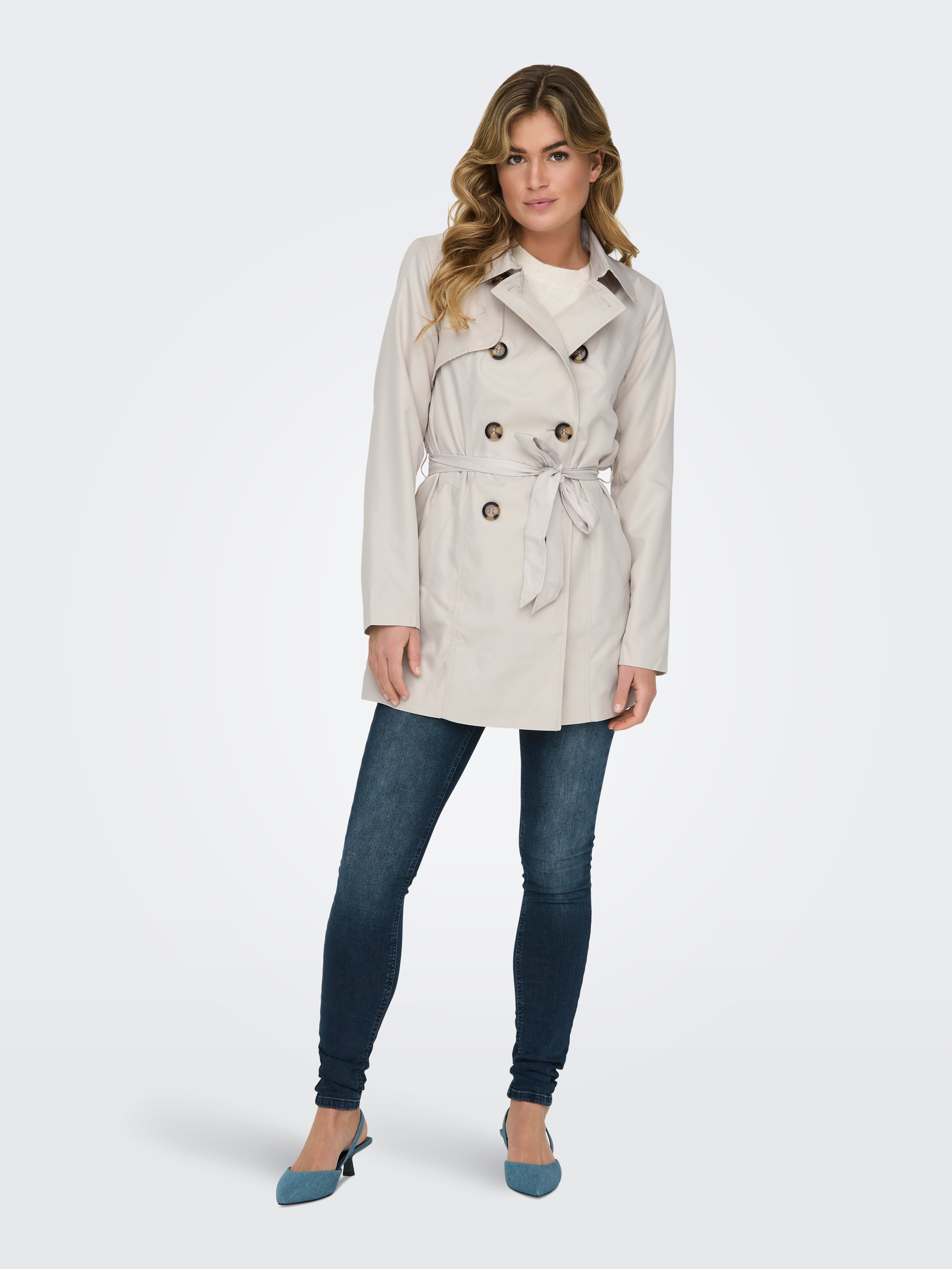 ONLVALERIE Trenchcoat | Hellgrau | ONLY®