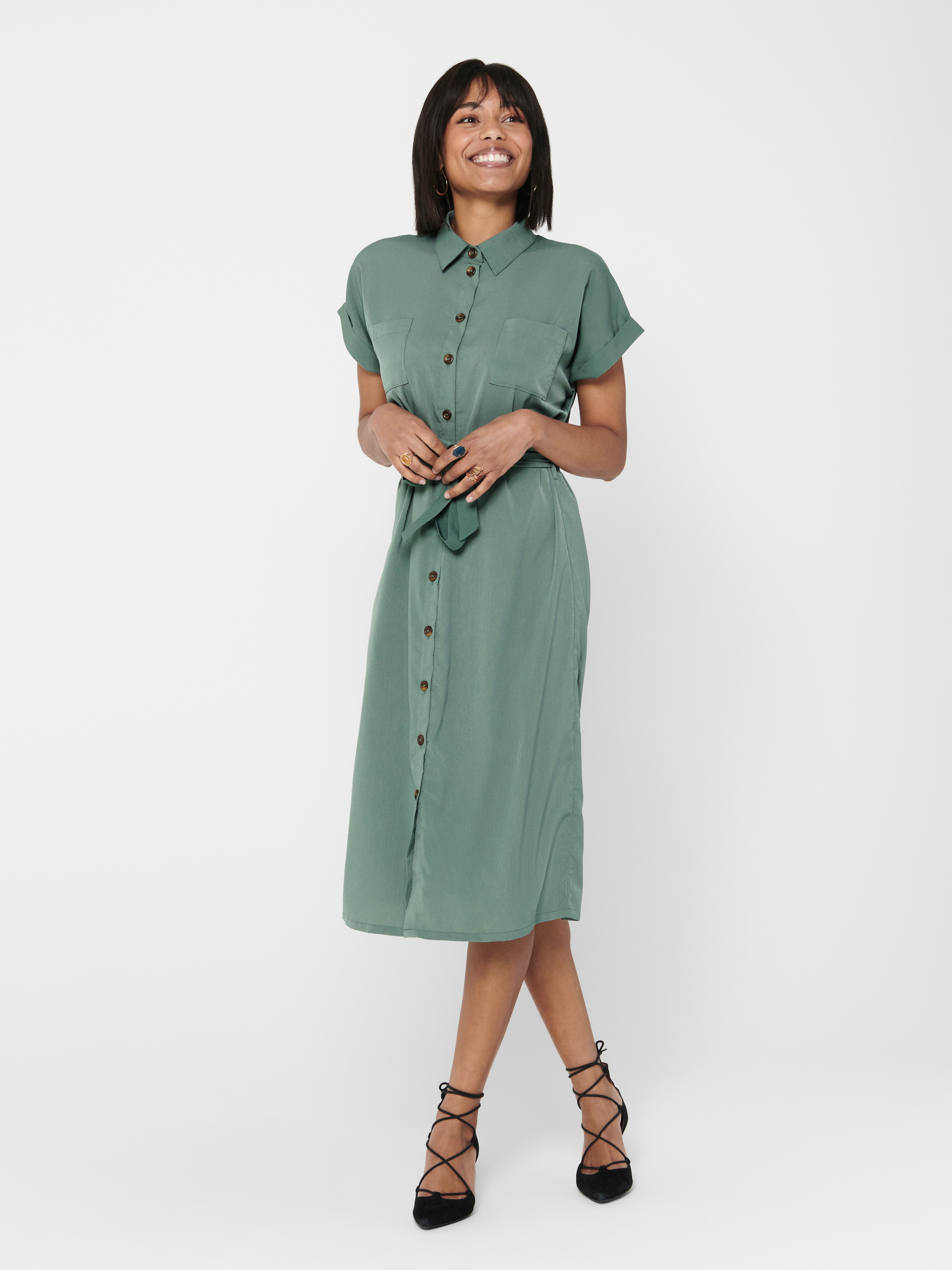 Button down shirt discount dress with belt