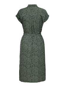 ONLY Midi Skjortekjole med bindebælte -Laurel Wreath - 15191953