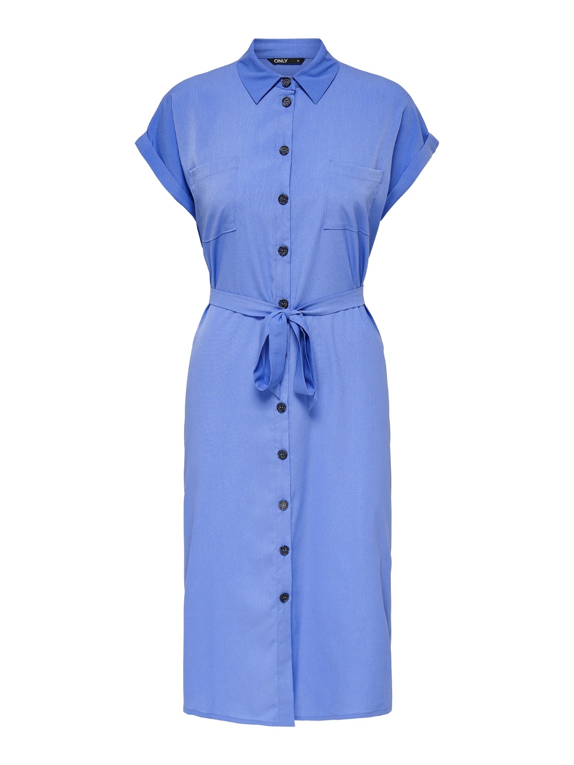 ONLY Tie belt Shirt dress -Ultramarine - 15191953