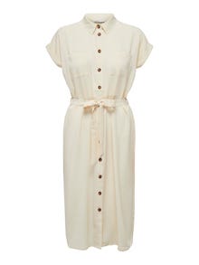 ONLY Tie belt Shirt dress -Birch - 15191953