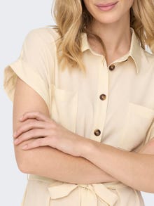 ONLY Regular fit Overhemd kraag Mouwuiteinden met omslag Lange jurk -Birch - 15191953