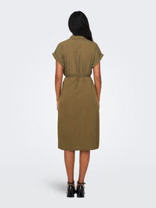 ONLY Regular Fit Shirt collar Fold-up cuffs Long dress -Cub - 15191953