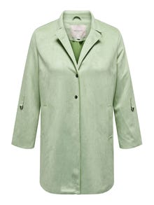 ONLY Curvy faux suede coat -Reseda - 15192841