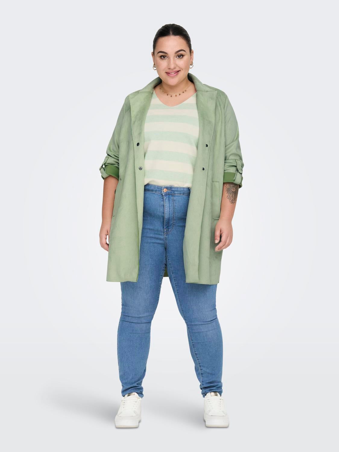 Women's plus store size suede coats