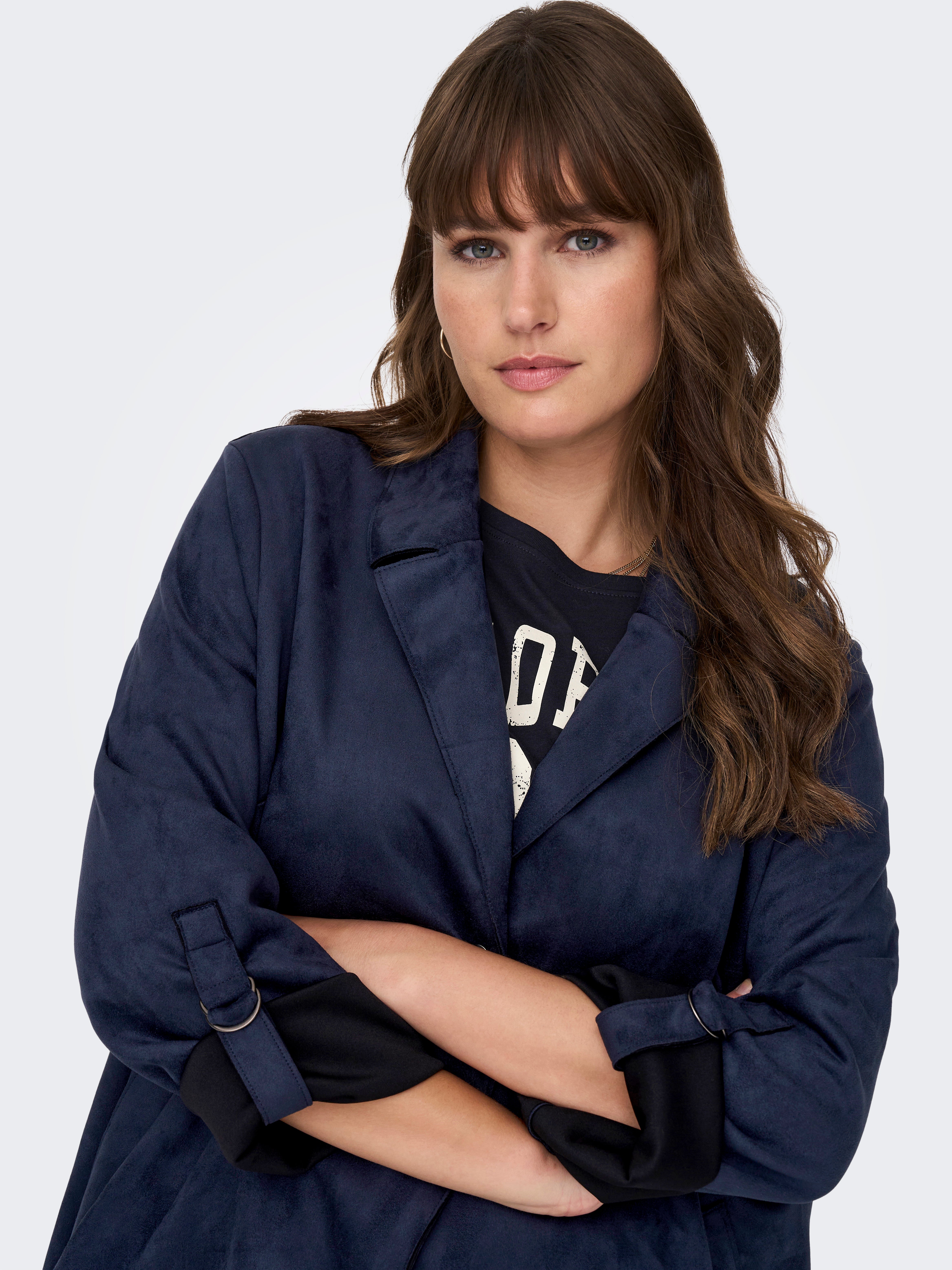 Plus size suede on sale blazer