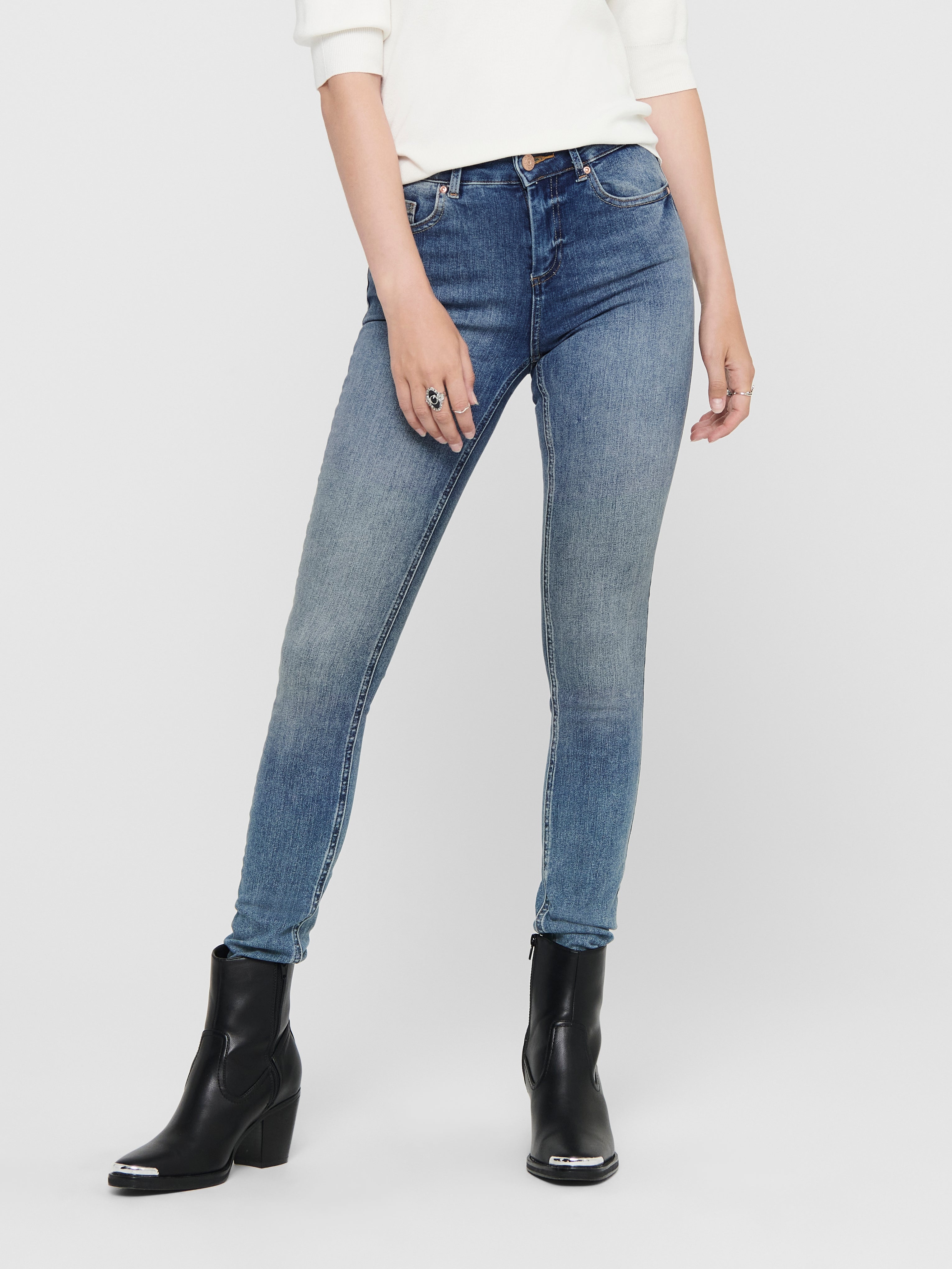 Onlblush Mittlere Taille Skinny Fit Jeans