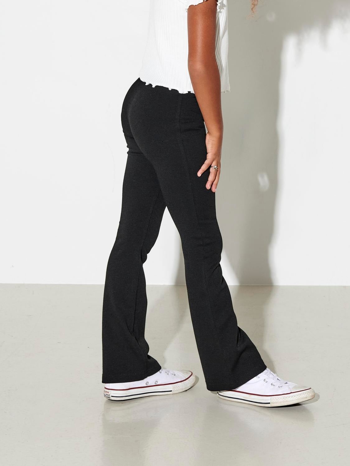 Pantalon corte deals flare