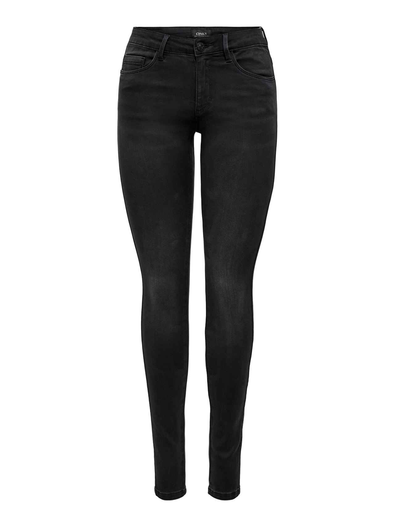 ONLY Skinny Fit Mittlere Taille Jeans -Black Denim - 15193696