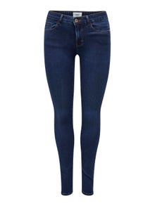 ONLY Skinny Fit Regular waist Jeans -Dark Blue Denim - 15193698