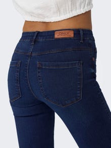 ONLY Skinny Fit Mittlere Taille Jeans -Dark Blue Denim - 15193698