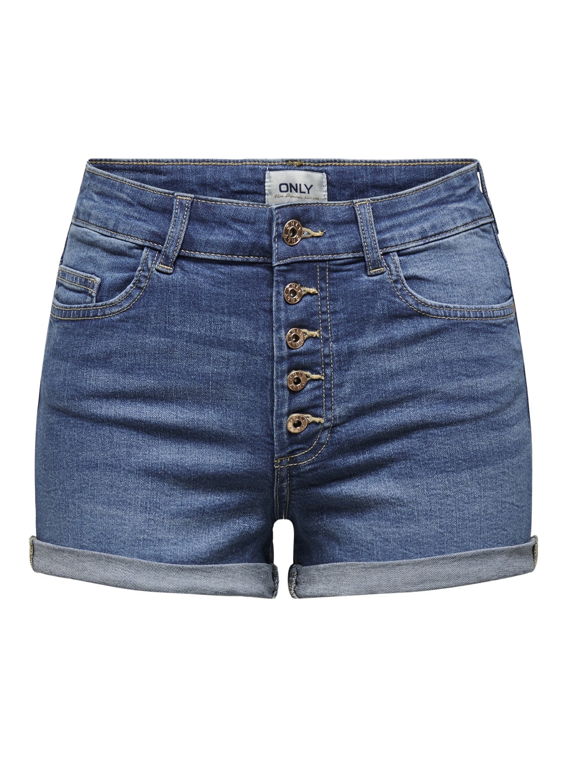 ONLY Mini denim shorts -Medium Blue Denim - 15193715