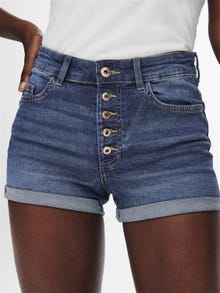 ONLY Mini denim shorts -Medium Blue Denim - 15193715