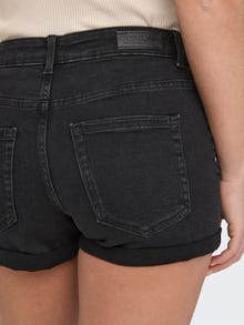 ONLY ONLHush hw bouton Shorts en jean -Washed Black - 15193715