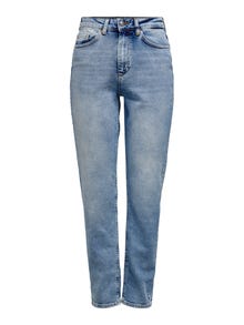 ONLY Hohe Taille Hohe Taille Jeans -Light Blue Denim - 15193864
