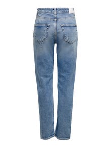 ONLY Jeans Mom Fit Taille haute -Light Blue Denim - 15193864