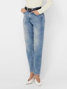 ONLY Mom Fit High waist Jeans -Light Blue Denim - 15193864