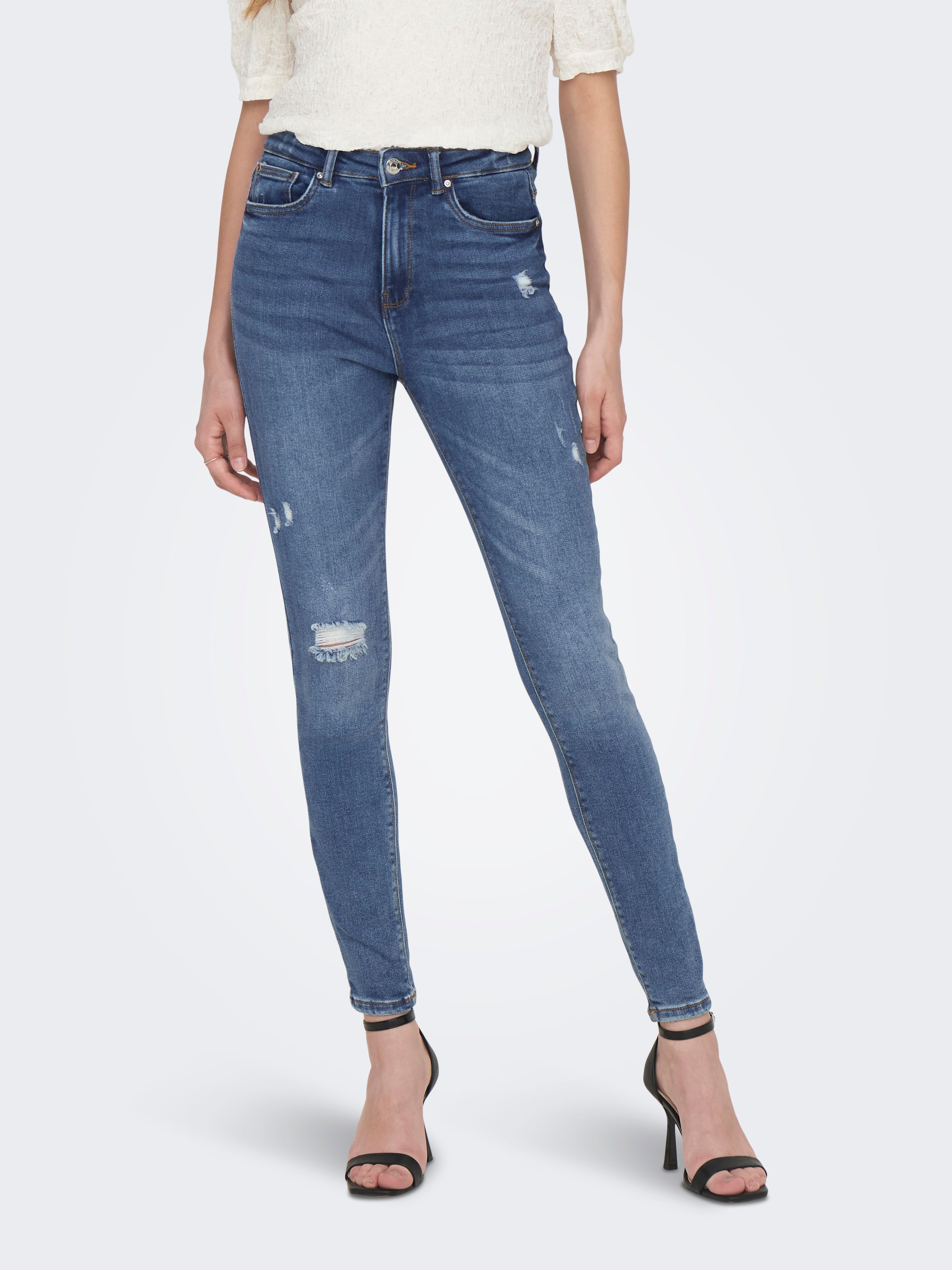 Thumbnail - Onlmila Hohe Taille Skinny Fit Jeans