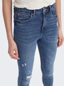 ONLY ONLMILA High Waist Skinny Ankle jeans -Medium Blue Denim - 15195399
