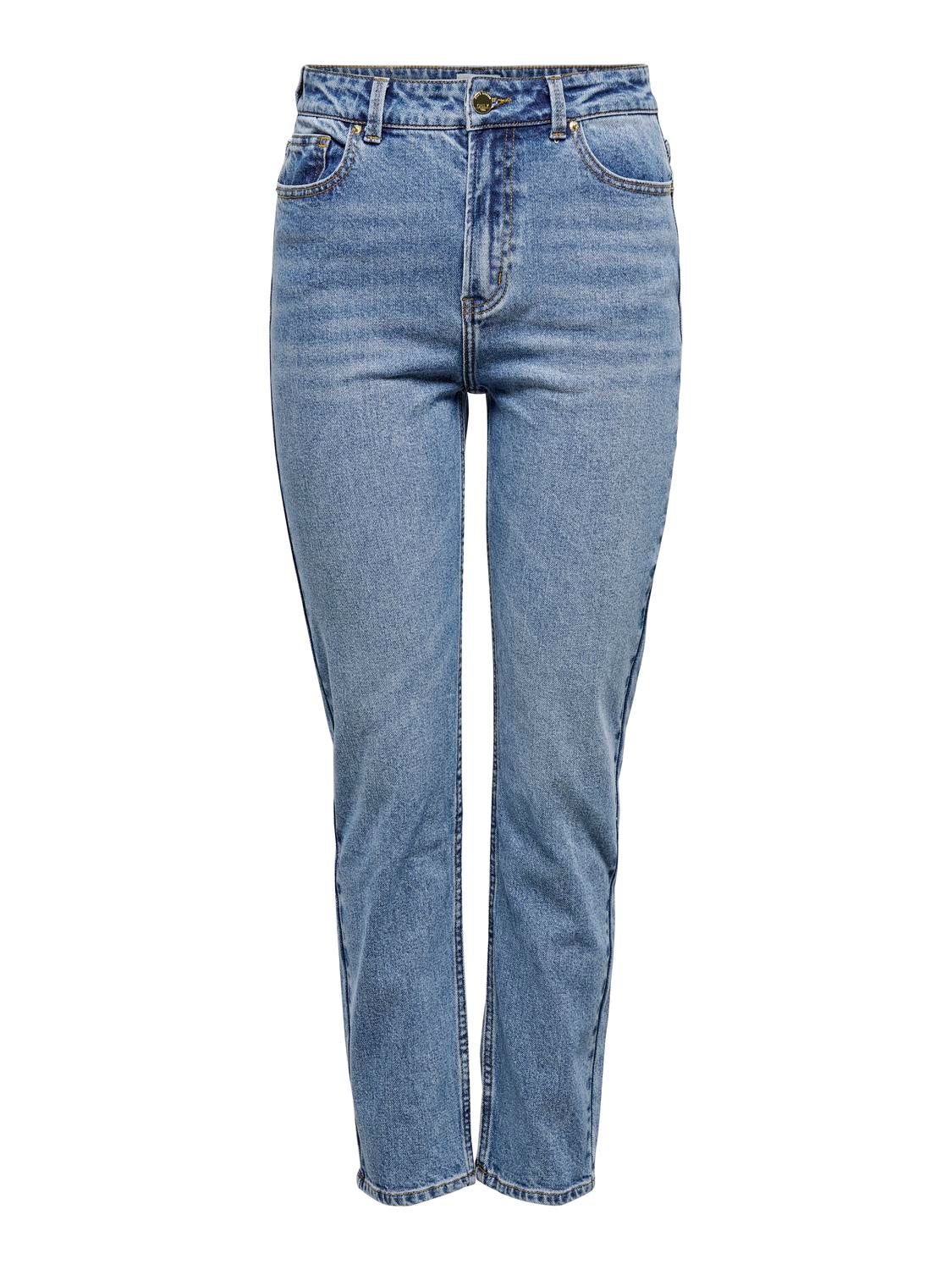 Straight Fit High waist Jeans | Medium Blue | ONLY®