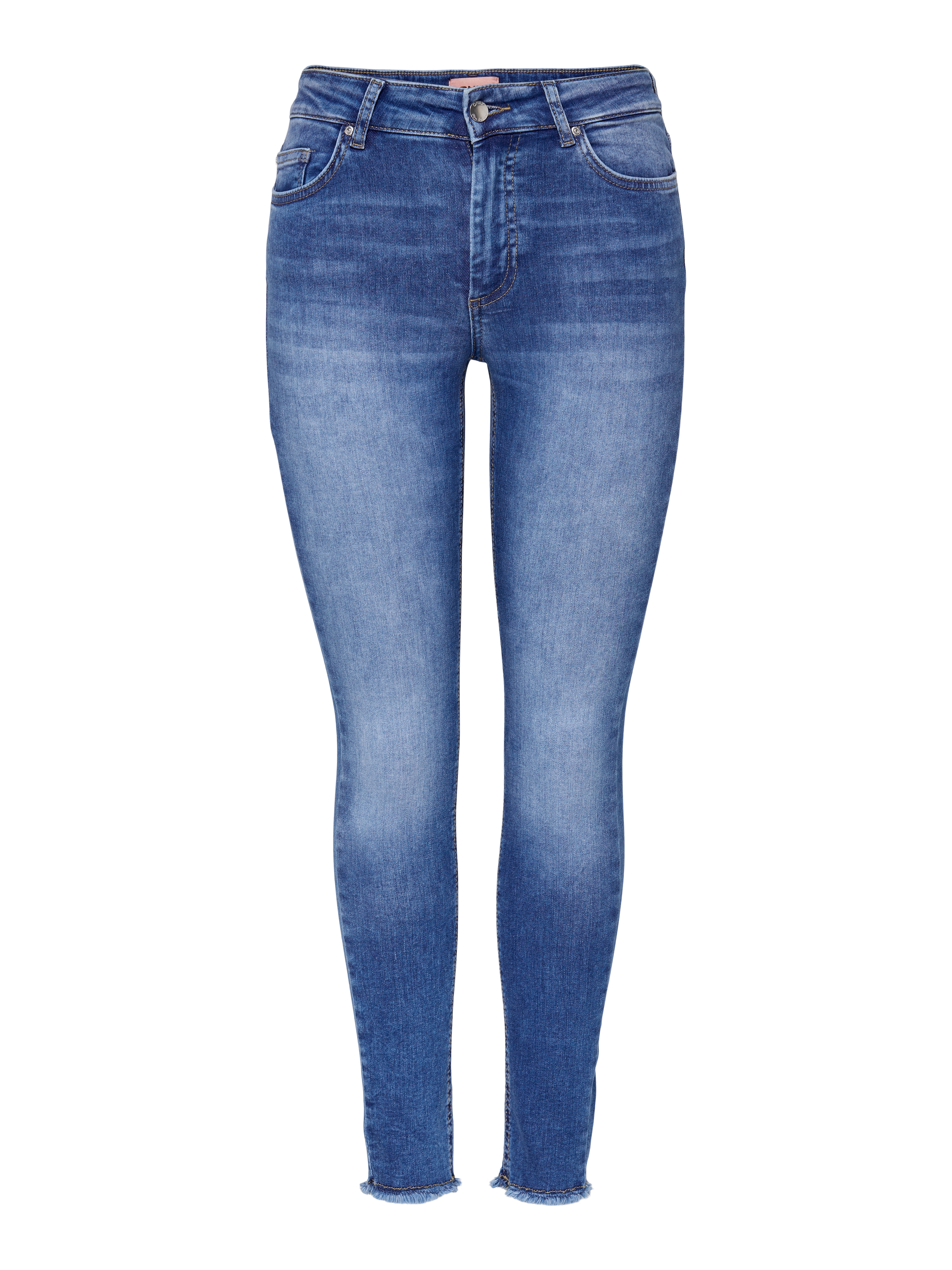 ONLBLUSH Mittlere Taille Skinny Fit Jeans | Mittelblau | ONLY®