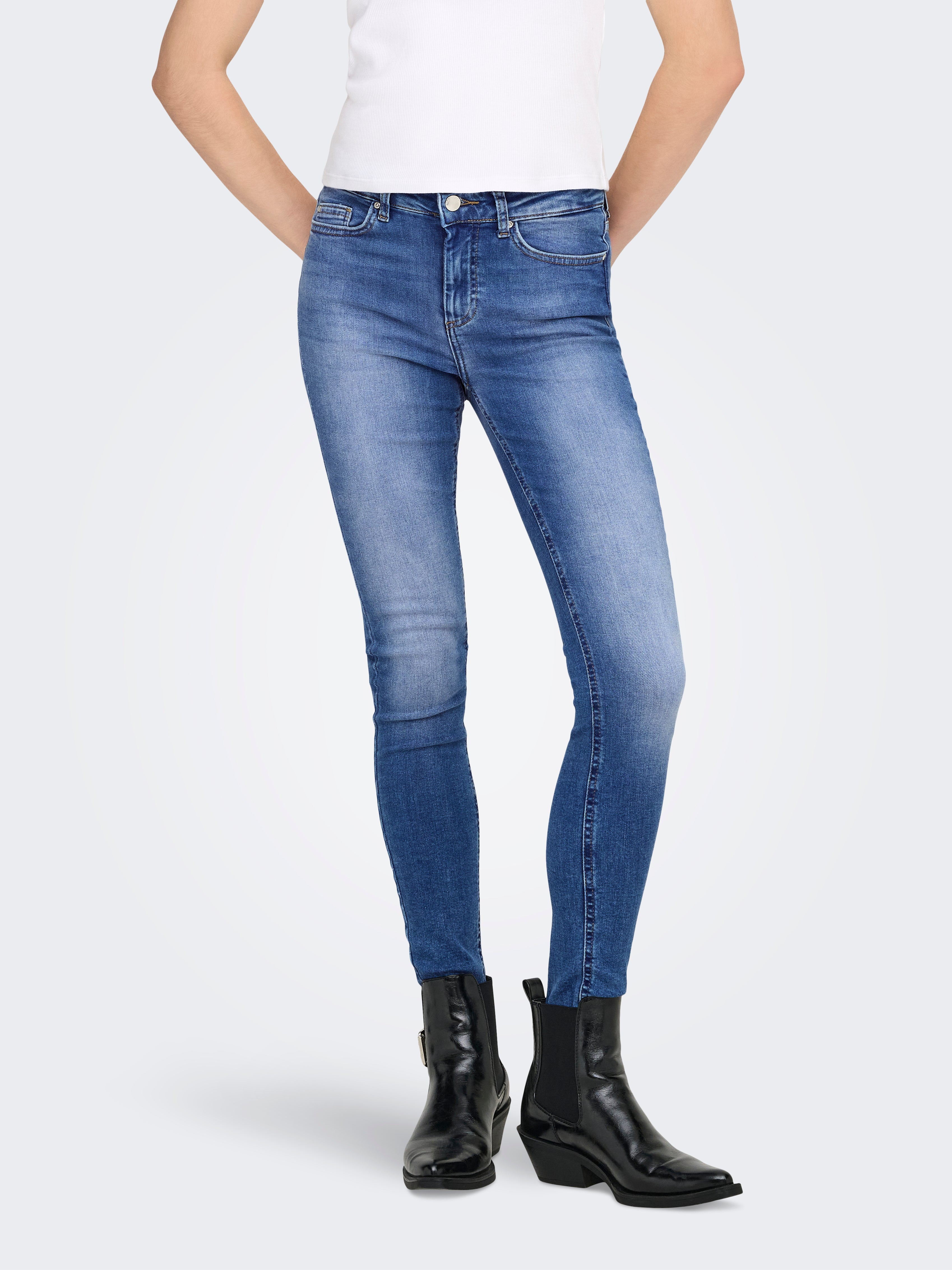 Onlblush Mittlere Taille Skinny Fit Jeans