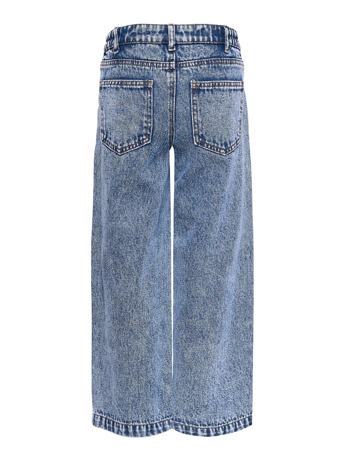 ONLY KonLisa wide acid Cropped jeans -Medium Blue Denim - 15195736