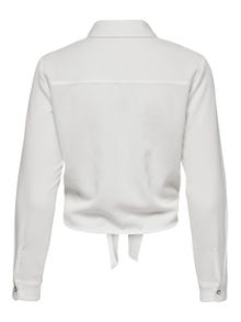ONLY Tie detail Shirt -Cloud Dancer - 15195910