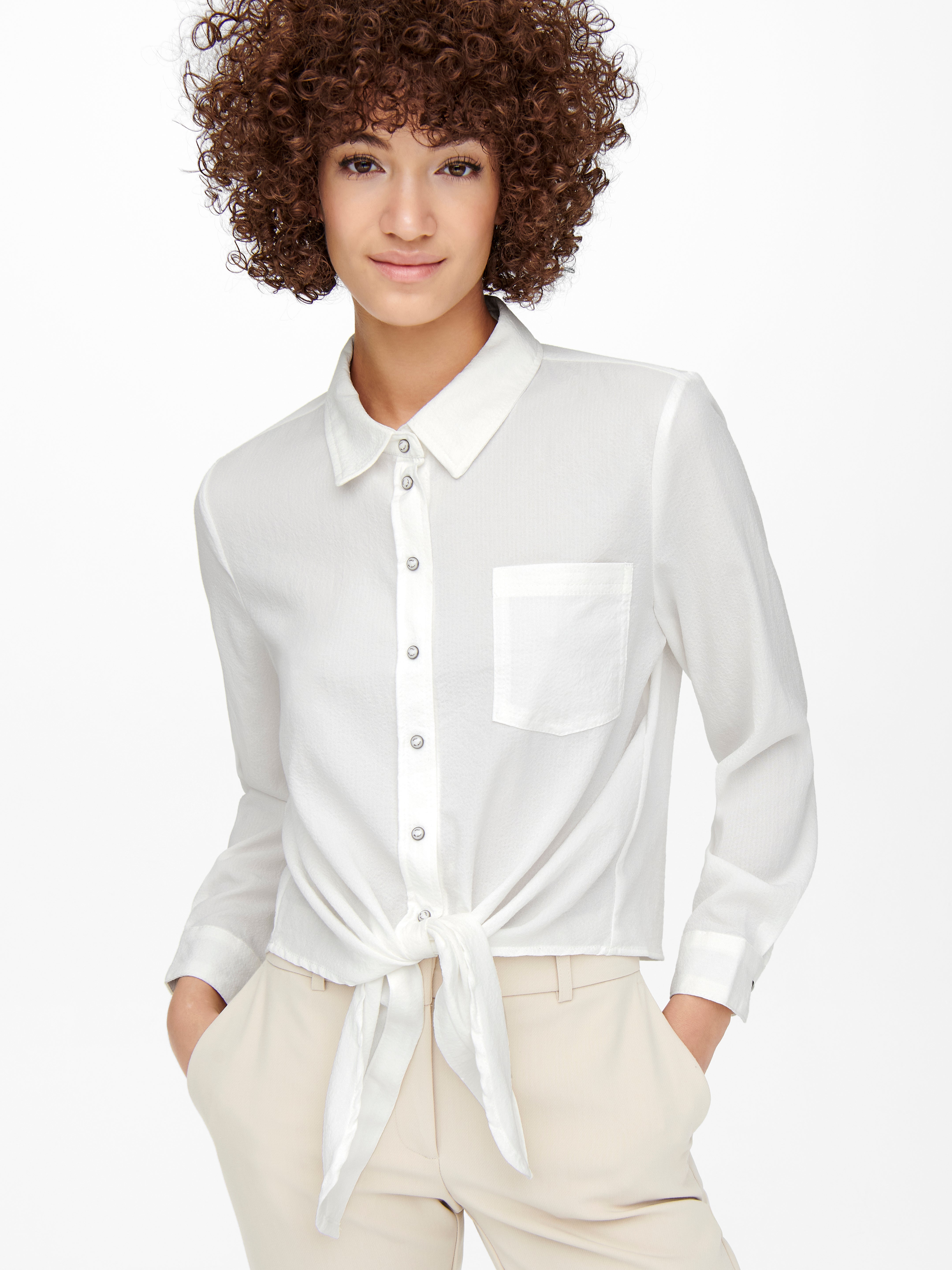 売れ筋商品|||アンナ フィールド シャツ レディース トップス Button-down blouse - cloud dancer アンナ フィールド シャツ レディース トップス Button-down