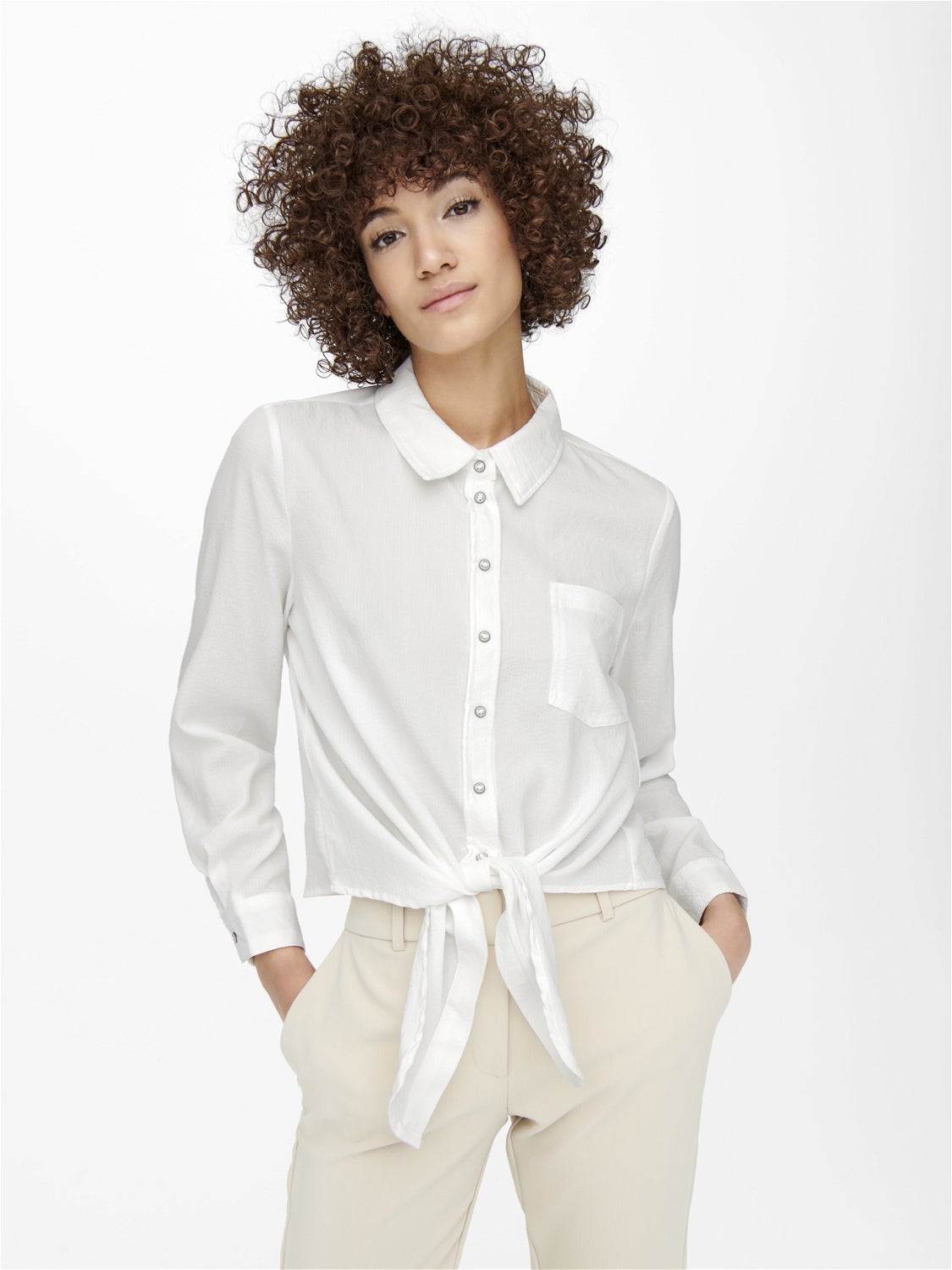 Tie detail Shirt | White ONLY® 
