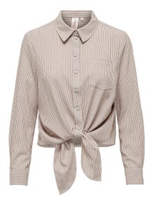 ONLY Lien à nouer Chemise -Toasted Coconut - 15195910