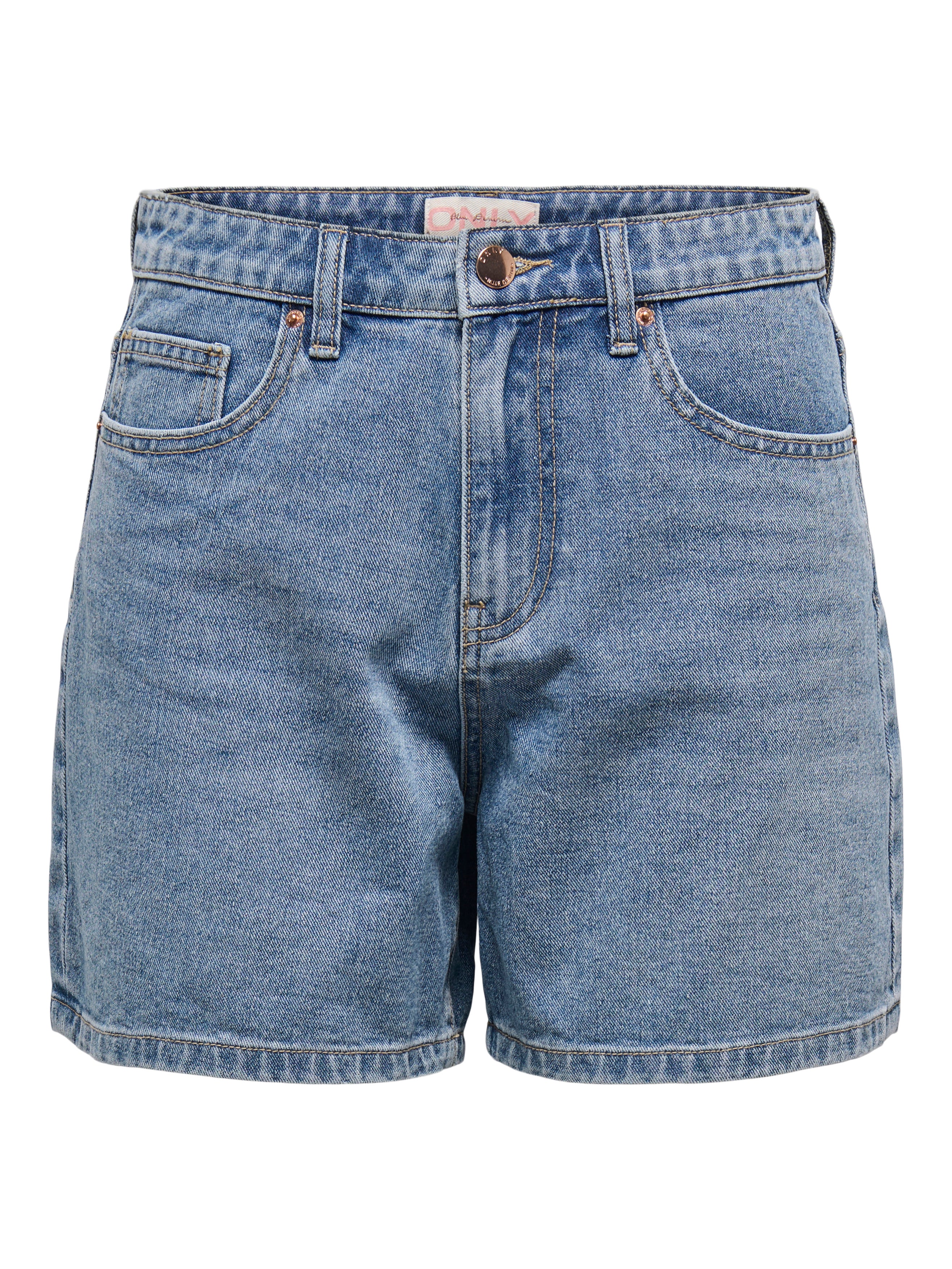 Thumbnail - Onlphine Hohe Taille Normal Geschnitten Jeans-shorts