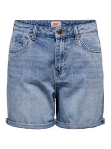 ONLY Shorts Regular Fit Ourlets repliés -Light Blue Denim - 15196224