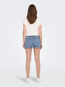 ONLY Regular fit Omvouwbare zomen Shorts -Light Blue Denim - 15196224