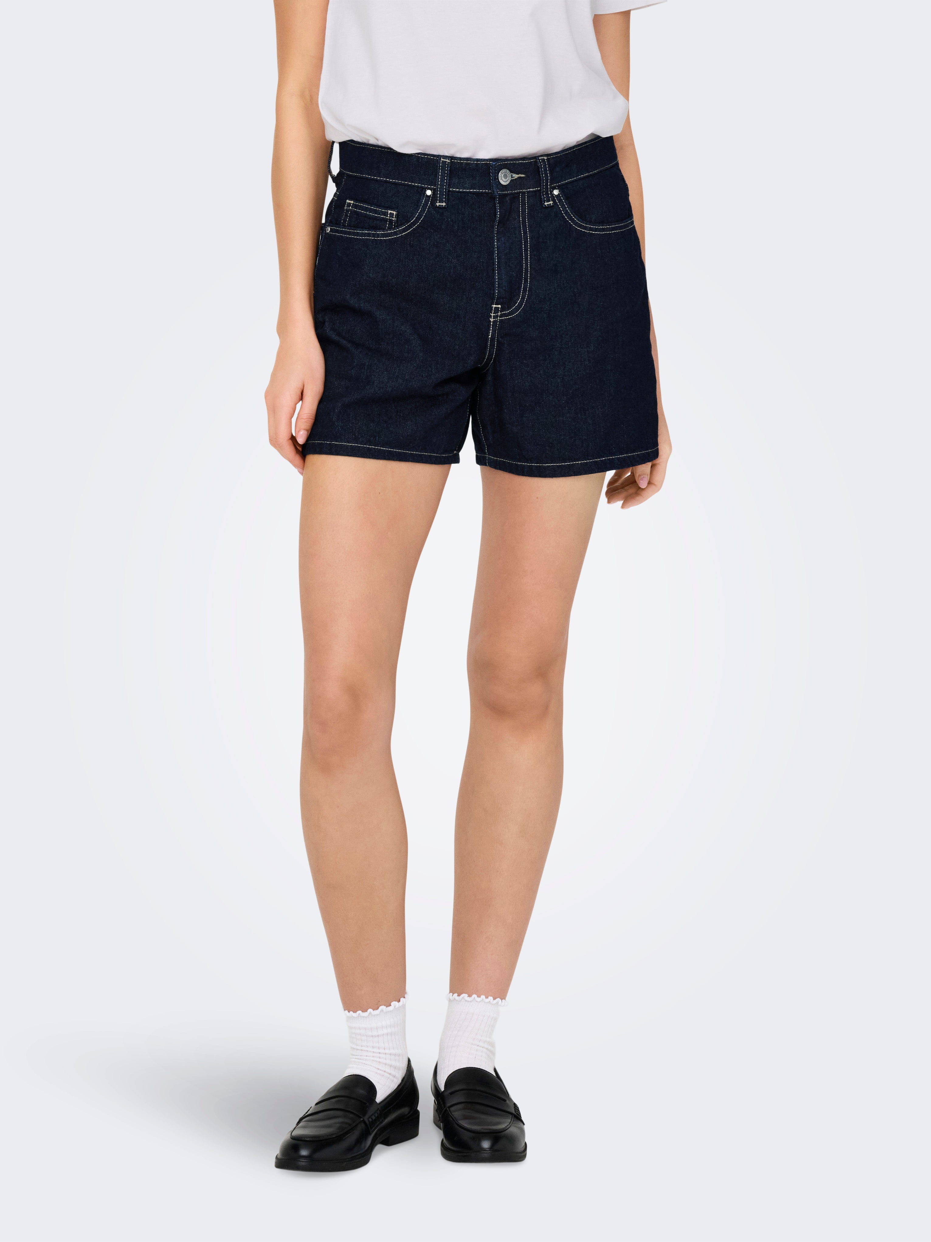 Onlphine Hohe Taille Normal Geschnitten Jeans-shorts