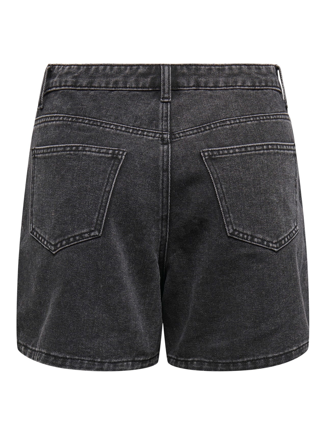 ONLY ONLPHINE Cintura regular Regular Fit Calções de Ganga -Black Denim - 15196226