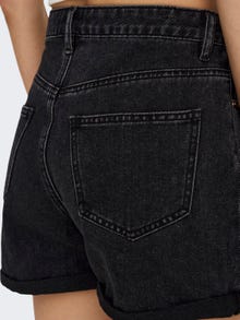 ONLY Regular Fit Jeansshorts -Black Denim - 15196226