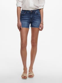 ONLY ONLBlush mid sk Denimshorts -Dark Blue Denim - 15196303