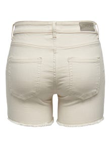 ONLY Shorts Regular Fit Taille moyenne -Ecru - 15196303