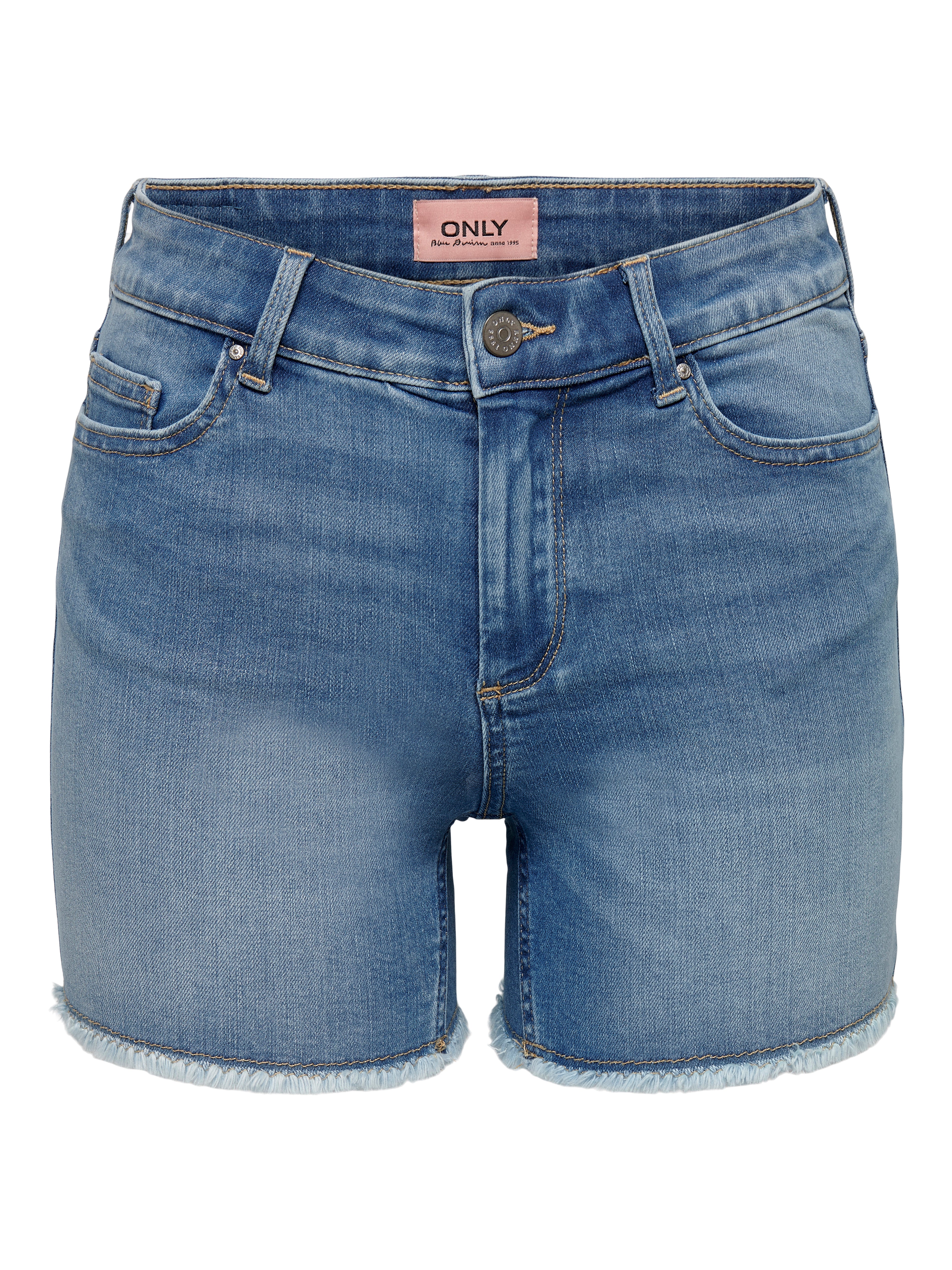 Thumbnail - Onlblush Mittlere Taille Normal Geschnitten Jeans-shorts