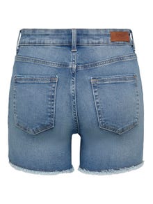 ONLY Normal geschnitten Mittlere Taille Shorts -Light Blue Denim - 15196303