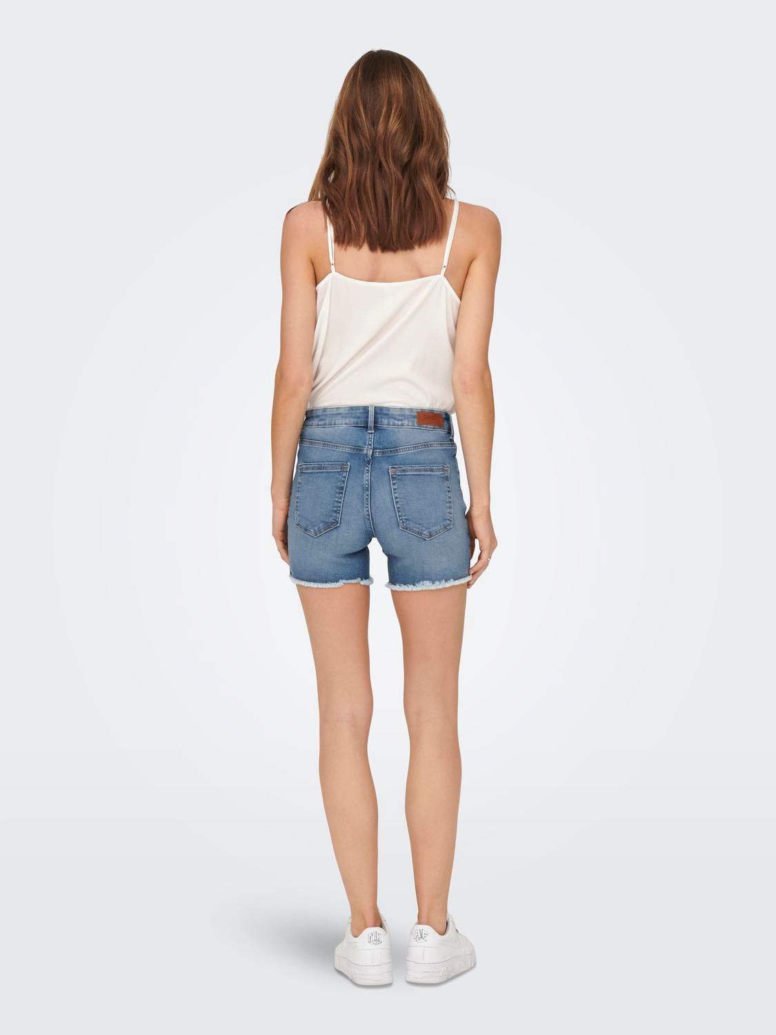 ONLY ONLBlush Mid SK Jeansshorts -Light Blue Denim - 15196303