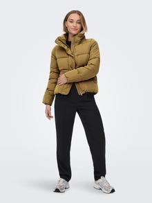ONLY Stand-up collar Puffer Jacket -Toasted Coconut - 15196546