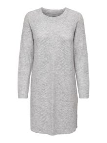 ONLY Knitted Dress -Light Grey Melange - 15196724
